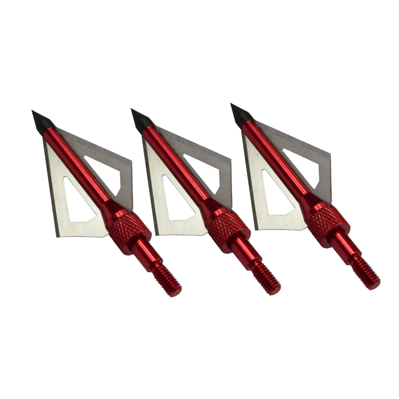 Nika Łucznictwo 15B005 100 N125 Ziarno Ze Stali Nierdzewnej Broadhead dla łucznictwa łuk Polowanie 3 ostrza Broadhead