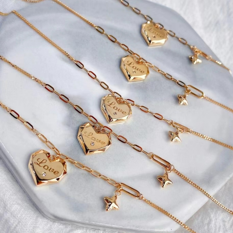 Tuochen Biżuteria Producent Moda Design 18 K N10K N10K N9K Bransoletka Silver 925 Złota Serca Dla Kobiet