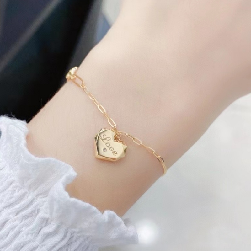Tuochen Biżuteria Producent Moda Design 18 K N10K N10K N9K Bransoletka Silver 925 Złota Serca Dla Kobiet