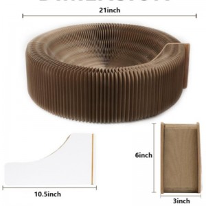 Falisty Pet Scratch Board Treating Claws Zabawki Faliste Papier Kot Gniazdo