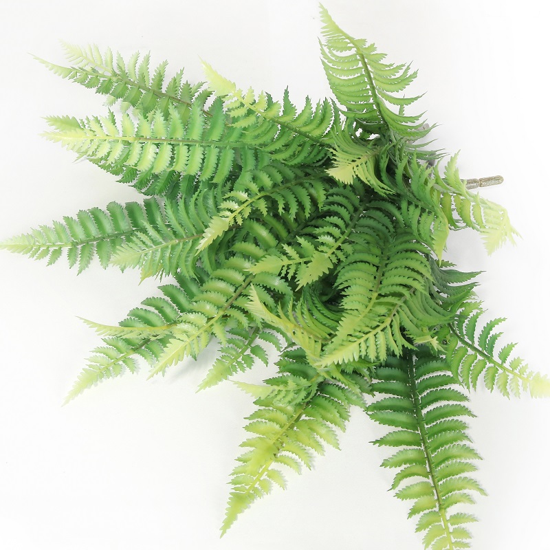 Realistyczna pojedyncza gałąź sztuczna zielona roślina sztuczna paproćna sprzedaż