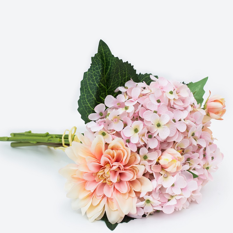 Gorąca Sprzedaż Piękny Romantyczny Wesele Dekoracja Bukiet Bridal Sztuczny Jedwabny Kwiat
