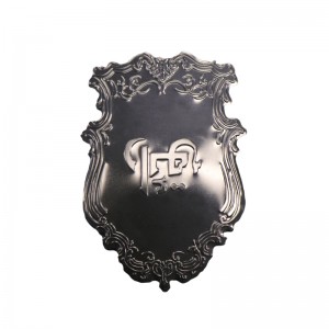 Metalowe złote anodowaneniestandardowe aluminiowenaklejki perfum