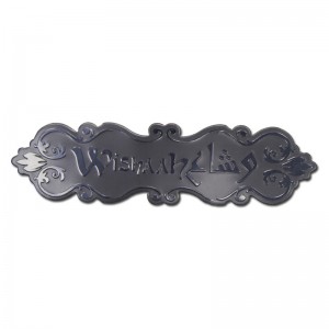 Metalowe złote anodowaneniestandardowe aluminiowenaklejki perfum