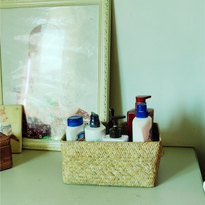 Ręcznie tkany kwadratowy kosz