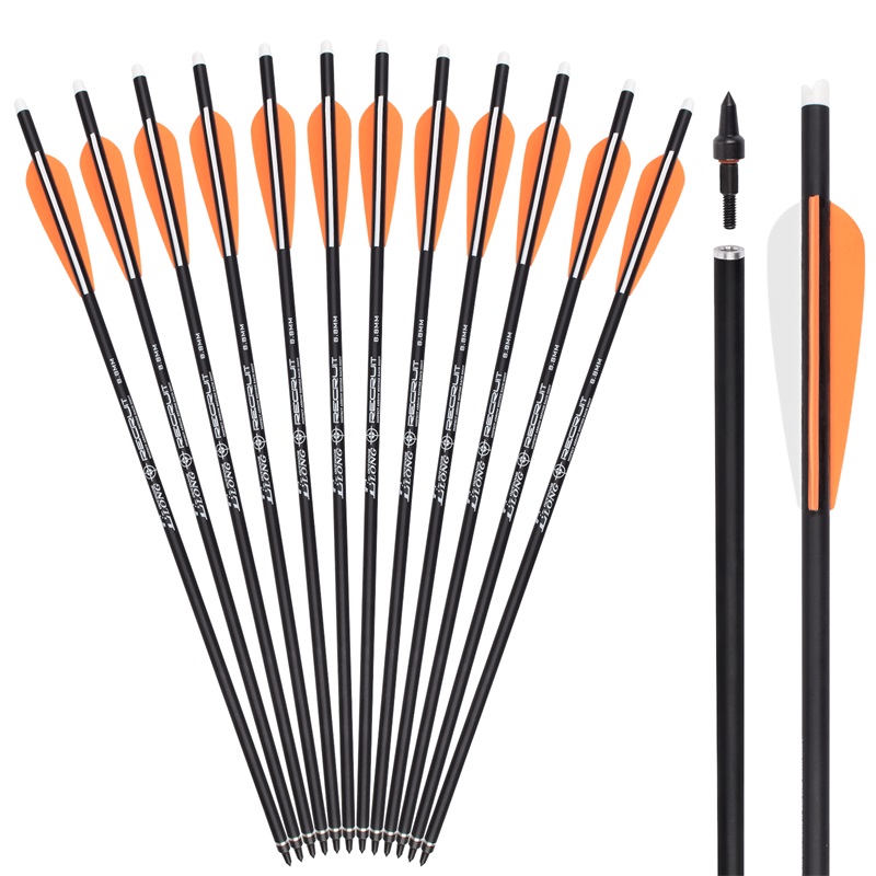 Elong Outdoor 119668 OD8.8mm Rollfiberglass Bolts TPU Streamline Vices Strzałki Łucznictwo Kostki