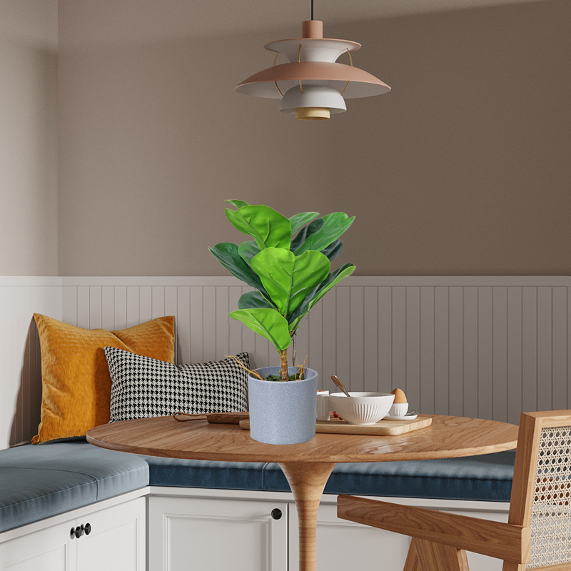 Home Decor Najlepsze Prawie Naturalne Faux Małe Doniczkowe Zielone Rośliny Sztuczne Bonsai