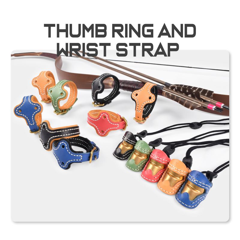 Rozszerzenie S Size Thumb Armor+Wrst Strap Archery chroniące palce, akcesoria do strzelania.