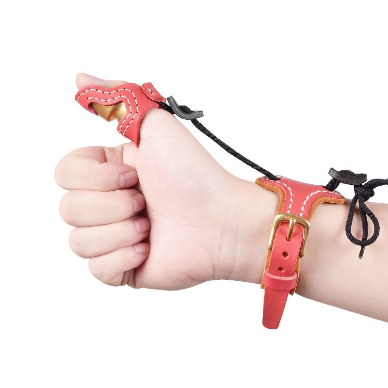Rozszerzenie S Size Thumb Armor+Wrst Strap Archery chroniące palce, akcesoria do strzelania.