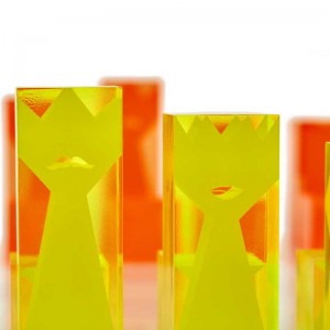 Gorący sprzedaż dzieci i dorośli akrylowy zestaw szachy