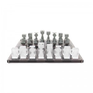Klasyczne zabawki wysoce kryształowy zestaw szachy akrylowej