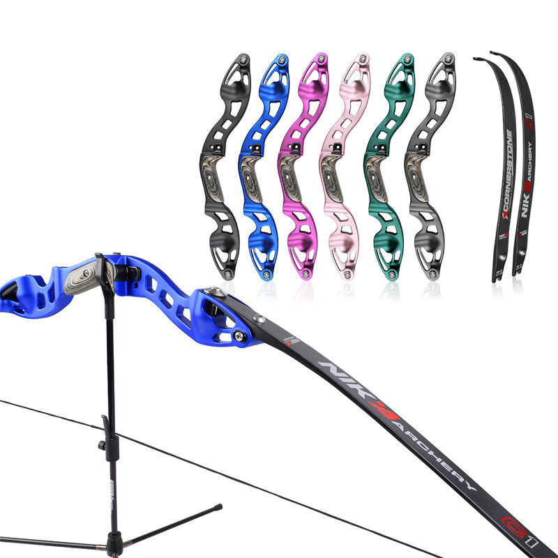 Łucznictwo Nika ET-10 62 cala RH Aluminium ILF 19 cali Riser Refurve Bow