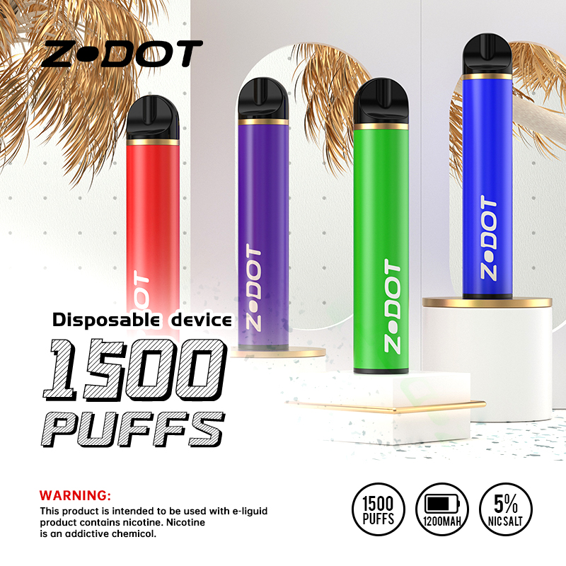 1500 puffów jednorazowego papierosa elektronicznego