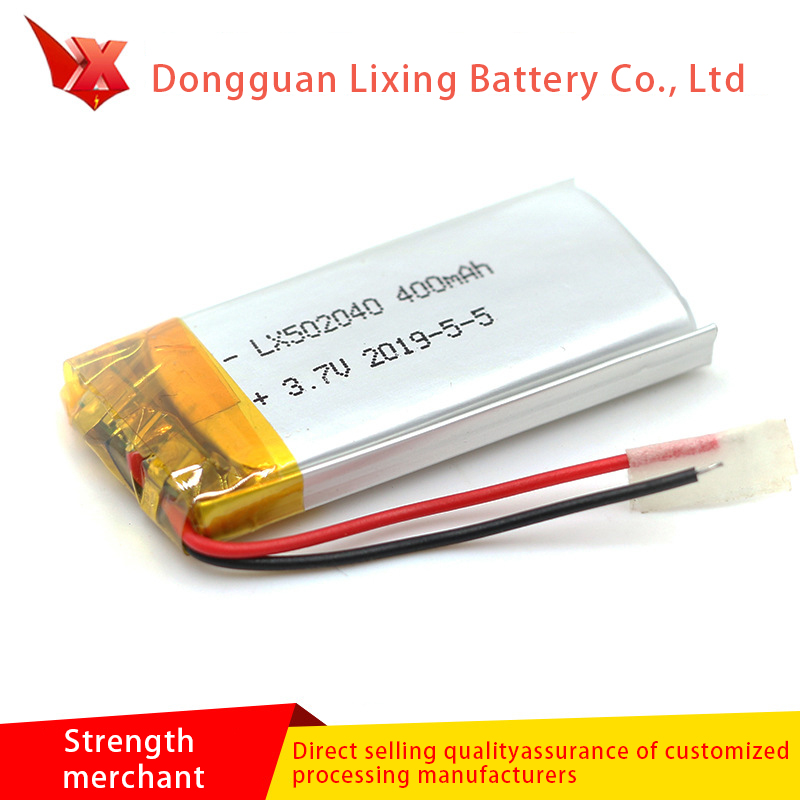 Duża dostawa baterii litowej 502040 3.7V Dorosłych dostaw baterii Walkman Backup Power 400mAh