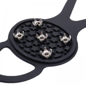 Dostosowane czarne silikonowe knagi lodowe antypoślizgowe do wspinaczki, turystyki