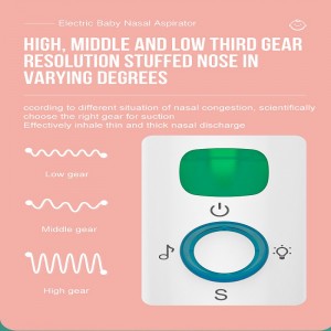 Elektryczny ssanienosa dla baby Automatic Suck Suck dla małych baterii Zasilany Booger Sucker dlaniemowląt