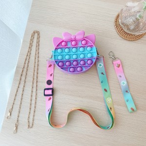 Bubble Fidget Toy Torebkina ramię, silikonowe pop bańki Fidget Torebki