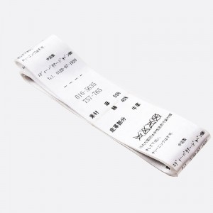 Gorący sprzedawajnowy produkt Dostosowane akcesoria odzieżowe Odzież ekran Satin Woven Etykietyna ubrania Kapeluszowe buty