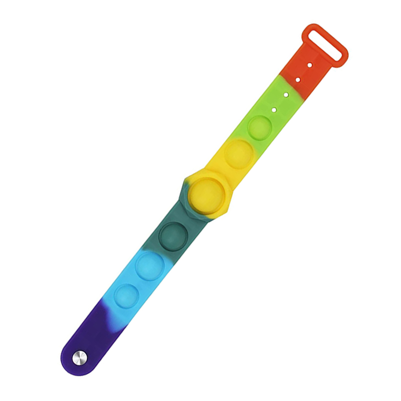 Kids Silikonowe Pop Fidget Bransoletka i zabawkinanadgarstek, Dorośli Push Bubble Sensory Sensory Stress Gift Zabawka