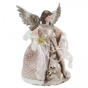 33 cm Christmas Angel Decor Koraliki Ornament Decor Dekoracje Kryte Nowy Produkt Xmas Rysunek Wyświetlacz Wyświetlacz Luksusowy Dom Merry