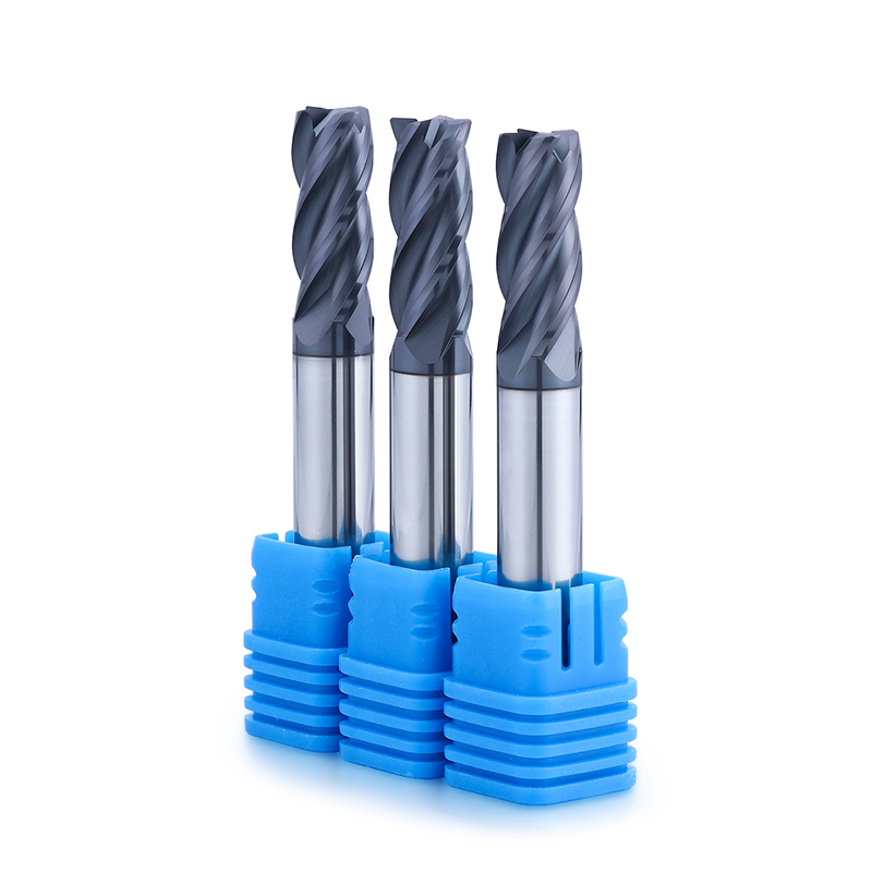 Tungsten Carbide CNC Narzędzia 4 Płaskie flet frezowy frezowy 45 stopni Młyn końcowy do stali węglowej