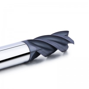 Tungsten Carbide CNC Narzędzia 4 Płaskie flet frezowy frezowy 45 stopni Młyn końcowy do stali węglowej