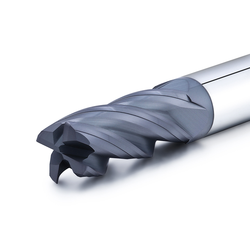 Tungsten Carbide CNC Narzędzia 4 Płaskie flet frezowy frezowy 45 stopni Młyn końcowy do stali węglowej