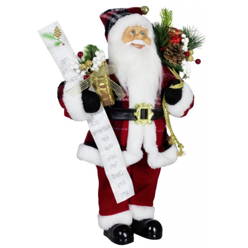 80 CM Christmas Decoration Santa Claus Gift Bag Torba Lista Nazwa Pine Cone Ornament Xmas Zabawki do Home Navidad Wakacje Wyświetlacz