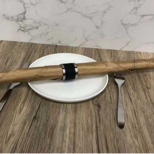 Piękne ręcznie robione obiadowe pierścienie serwetki