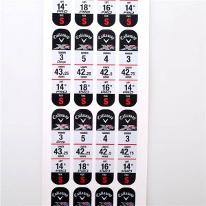 Klub golfowy Niestandardowe etykiety