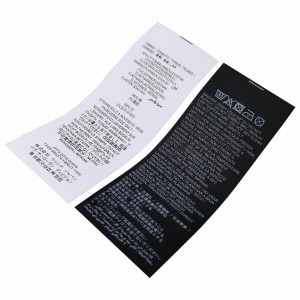 Wróćna szyję Etykiety odzieżowe do lekkich odzieży i produktów dziecięcych