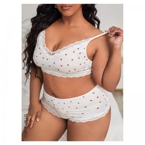 2022 Lenceria Trendy Przezroczyste Koronki Zestaw Bralette Patrz przez Hollow Out Hot Sexy Kobiet Bielizna