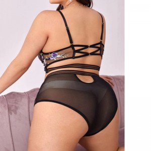 JF Eyelash Lace Bielizna Kobiety Luksusowe Koronki Wykończenia Dla Bielizna Hurtownie Custom You Design Koronki Dwuczęściowe Zestaw Kobiet Seksowna Bielizna