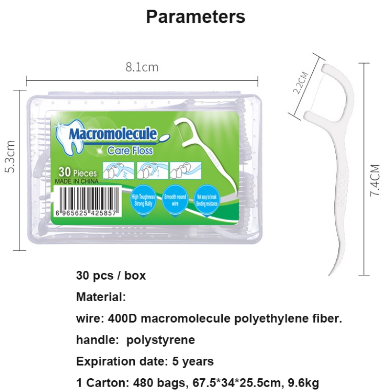 30 sztuk Doustna pielęgnacja do zębów do czyszczenia Dental Fels Box Jednorazowe cena hurtowa Dental Floss Box 50 i 30
