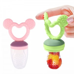 Silicone Baby Fruit Food Food Fooder Smoczek, Zabawka Teether Fruit Owoce