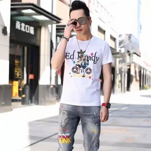 Koszulka z dzianiny Cyfrowa Crewneck