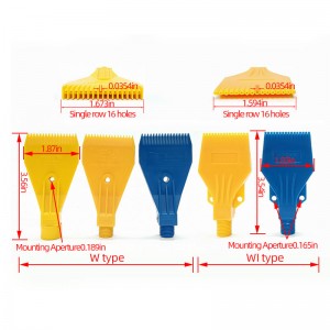 Plastikowa dysza dysza powietrza