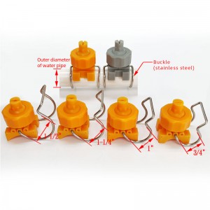 Plastikowa regulowana dysza klipsowa