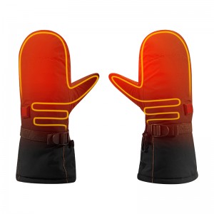 2200 mAh zimowe elektryczne gorące skórzane rękawice, wodoodporne rękawice grzewcze do połowów