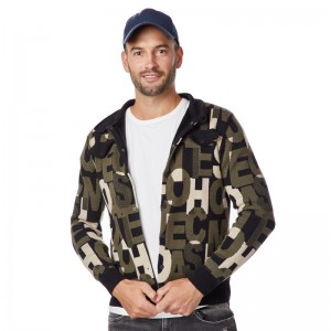 Spotty Style Coat dla mężczyzn, akumulator podgrzewany płaszcz ubrany