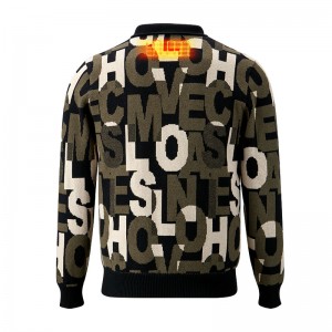 Spotty Style Coat dla mężczyzn, akumulator podgrzewany płaszcz ubrany