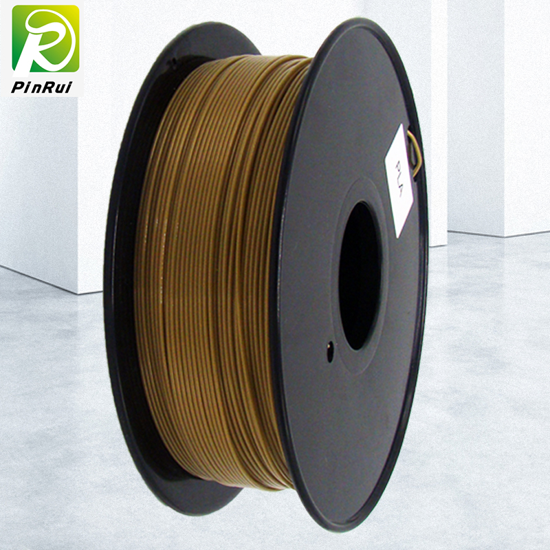 Pinrui Wysokiej jakości 1 kg 3D PLA drukarki włókien złoty kolor