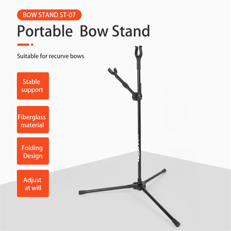 Elgarrow Archery Accessory Recurve Bow Stand Holder Poliowłosy Łuk z włókna szklanego Bolding Bow