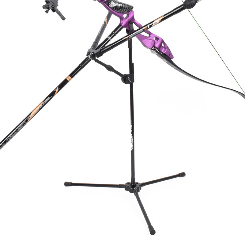 Elgarrow Archery Accessory Recurve Bow Stand Holder Poliowłosy Łuk z włókna szklanego Bolding Bow