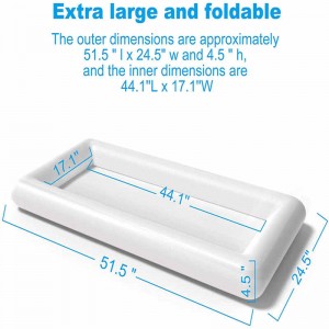 Nadmuchiwany biały bar, lód float,nadmuchiwany basen