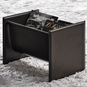 Włoski Minimalistyczny Design Center Tabela końcowa Niska Wysokość Nowoczesny Marmur Top Square Skórzany stolik do kawy do salonu