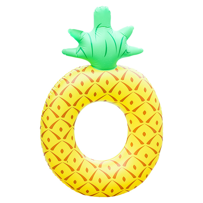 Nadmuchiwany pierścień kąpielowy ananasowy, przenośny pływak do basenu, zabawka wodna dla dorosłych i dzieci