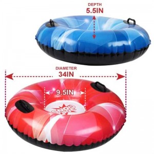 Zimowa interaktywna zabawka dla rodzicówna świeżym powietrzu,nplatable śnieżna rurka