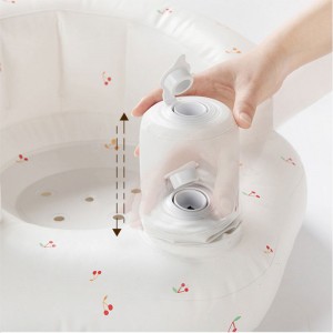 Przenośna wiśniowa sofa antypoślające