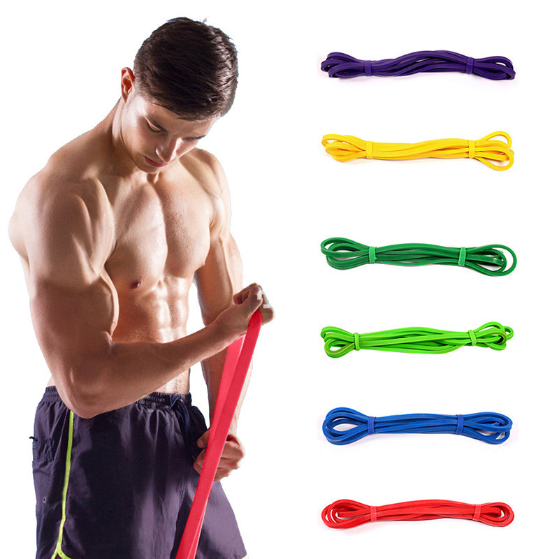 5-120 LB żółty czerwony czarny fioletowy zielony zielony joga oporność gumowe elastyczne opaski wewnętrzne wyposażenie fitnessna zewnątrz Pilates sportowy trening treningowy